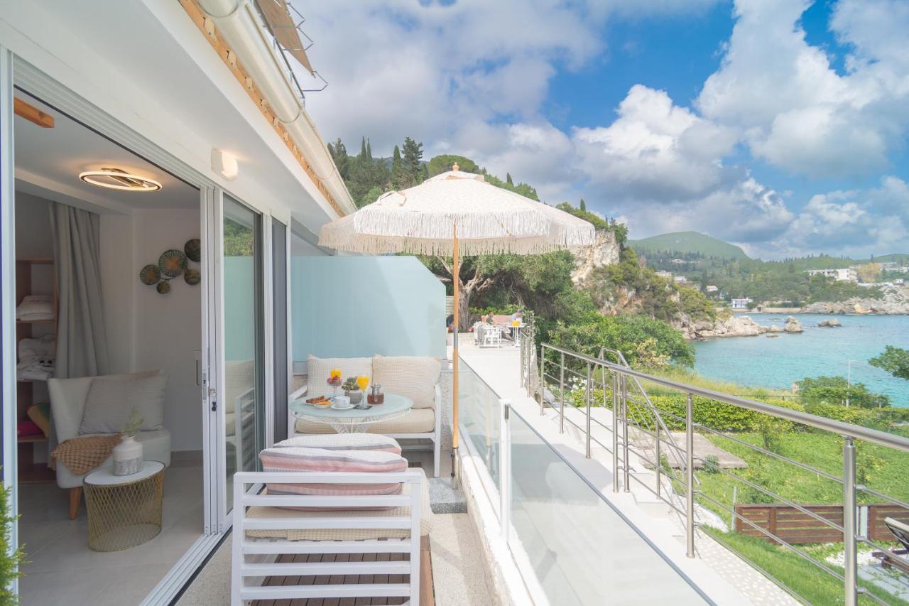 Tango Apartment On The Beach Paleokastritsa Exteriör bild